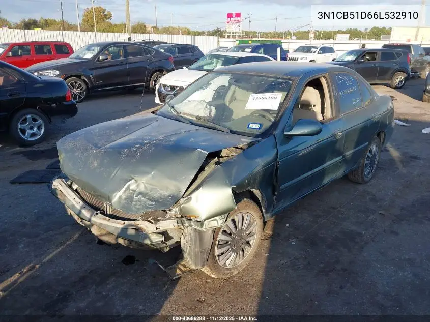 3N1CB51D66L532910 2006 Nissan Sentra 1.8S