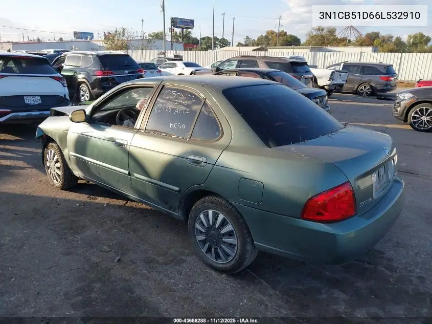 3N1CB51D66L532910 2006 Nissan Sentra 1.8S