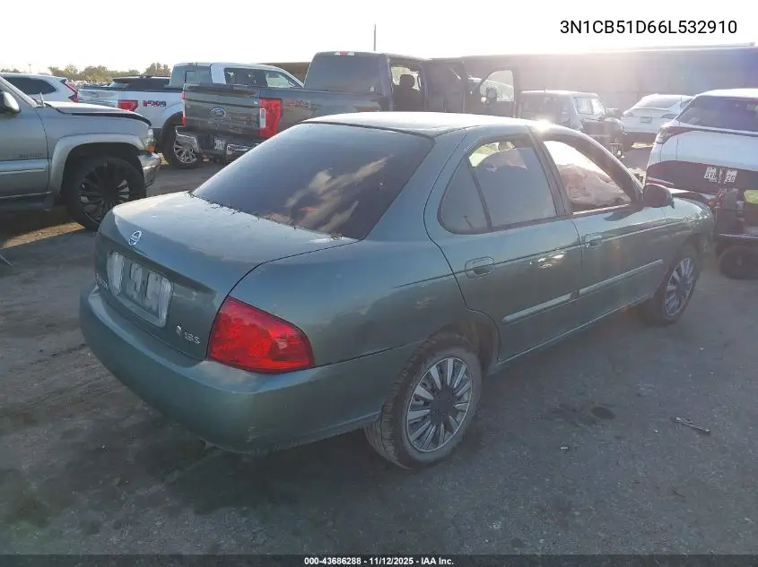 3N1CB51D66L532910 2006 Nissan Sentra 1.8S