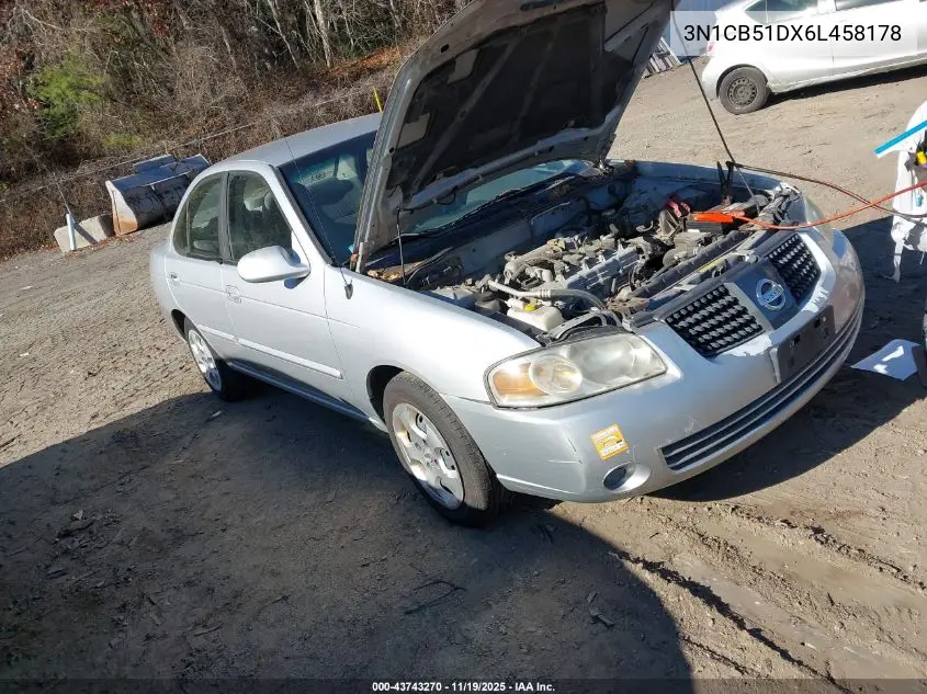 3N1CB51DX6L458178 2006 Nissan Sentra 1.8S
