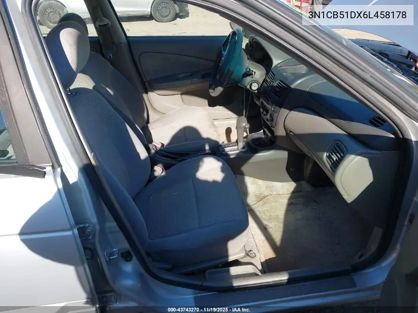 3N1CB51DX6L458178 2006 Nissan Sentra 1.8S