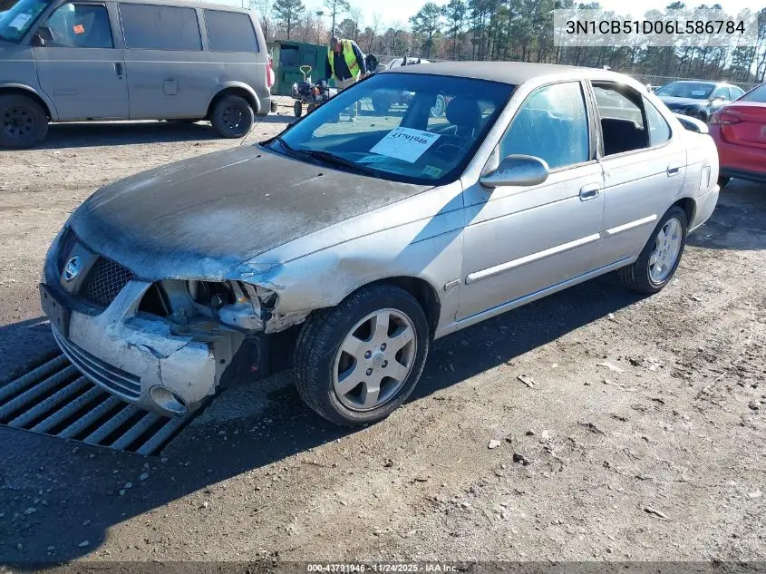 3N1CB51D06L586784 2006 Nissan Sentra 1.8S