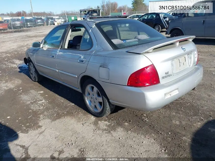 3N1CB51D06L586784 2006 Nissan Sentra 1.8S