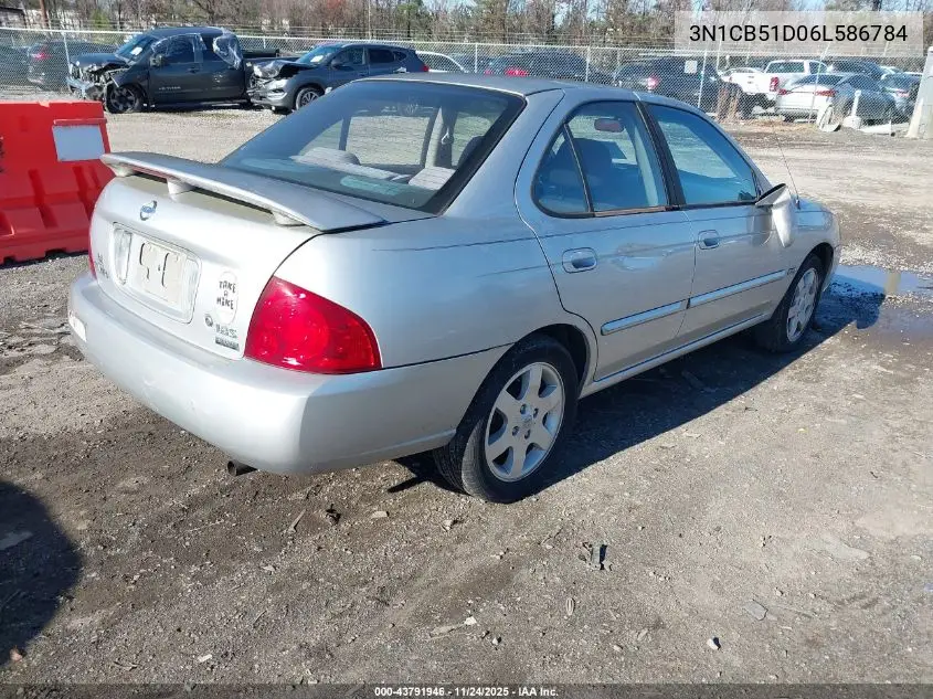3N1CB51D06L586784 2006 Nissan Sentra 1.8S