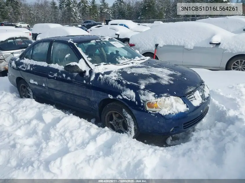 3N1CB51D16L564261 2006 Nissan Sentra 1.8