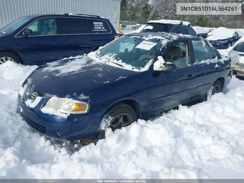 3N1CB51D16L564261 2006 Nissan Sentra 1.8