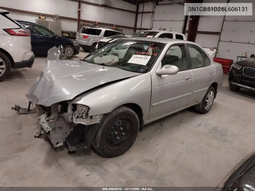 3N1CB51D26L606131 2006 Nissan Sentra 1.8S