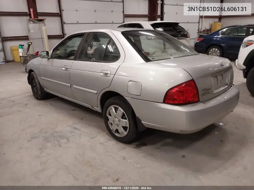 3N1CB51D26L606131 2006 Nissan Sentra 1.8S