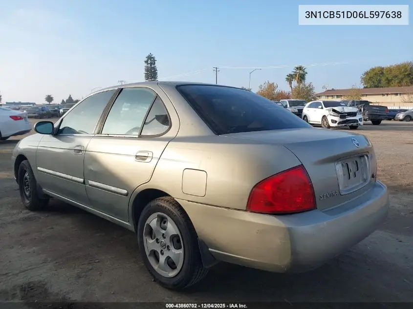 3N1CB51D06L597638 2006 Nissan Sentra 1.8S