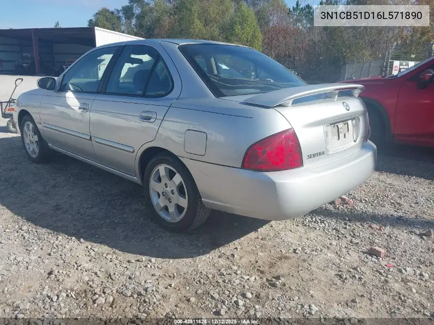3N1CB51D16L571890 2006 Nissan Sentra 1.8S