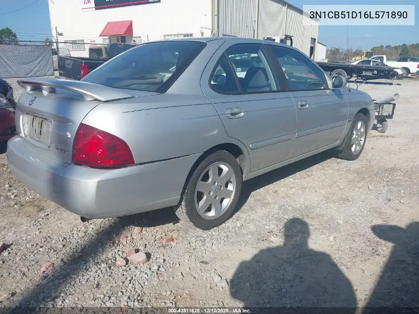 3N1CB51D16L571890 2006 Nissan Sentra 1.8S