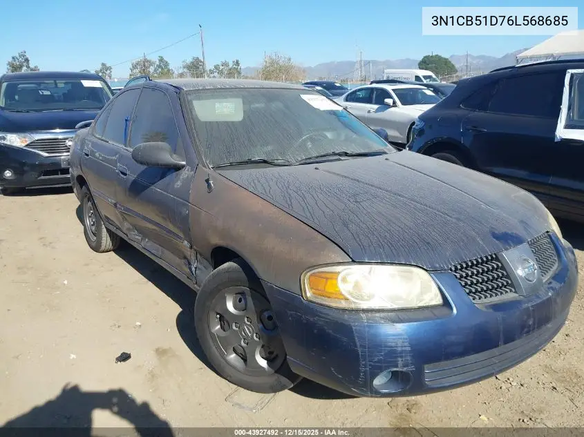 3N1CB51D76L568685 2006 Nissan Sentra 1.8S