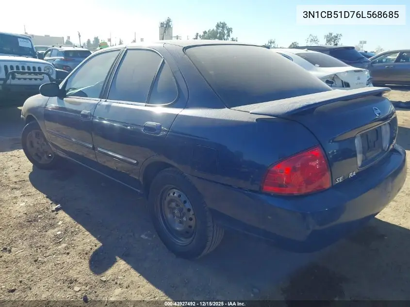 3N1CB51D76L568685 2006 Nissan Sentra 1.8S