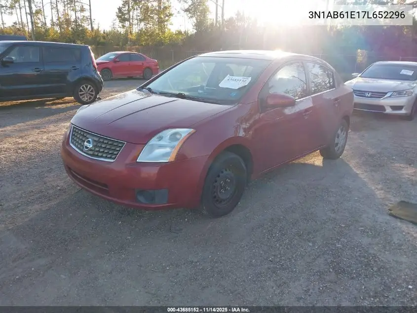 3N1AB61E17L652296 2007 Nissan Sentra 2.0