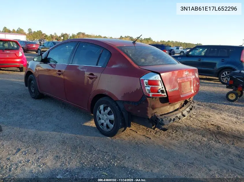 3N1AB61E17L652296 2007 Nissan Sentra 2.0