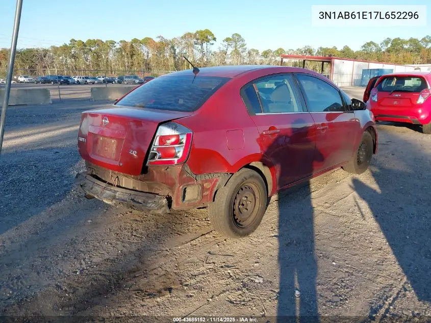 3N1AB61E17L652296 2007 Nissan Sentra 2.0