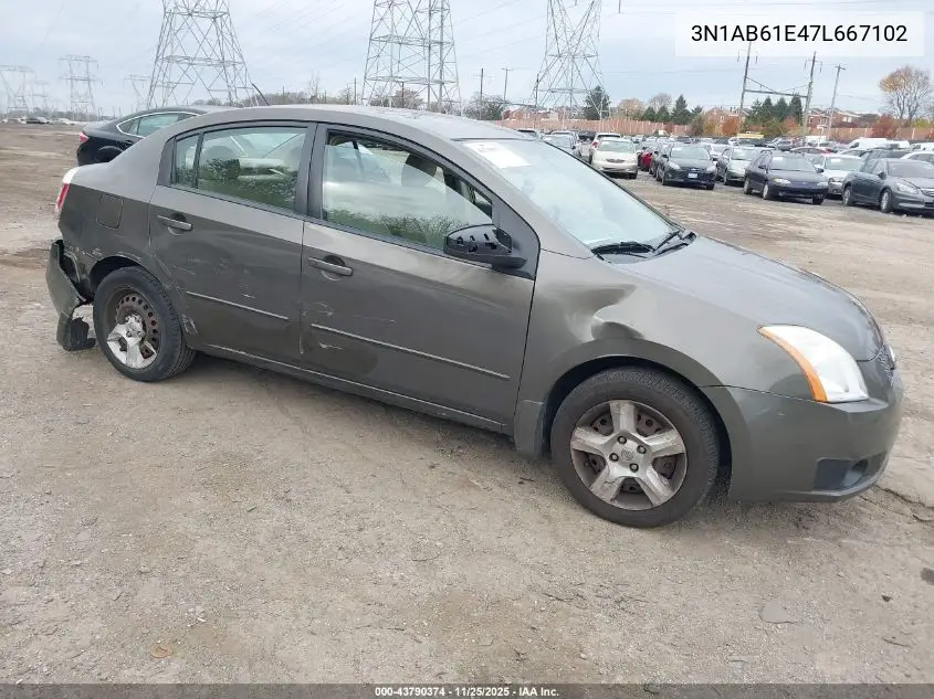 3N1AB61E47L667102 2007 Nissan Sentra 2.0S