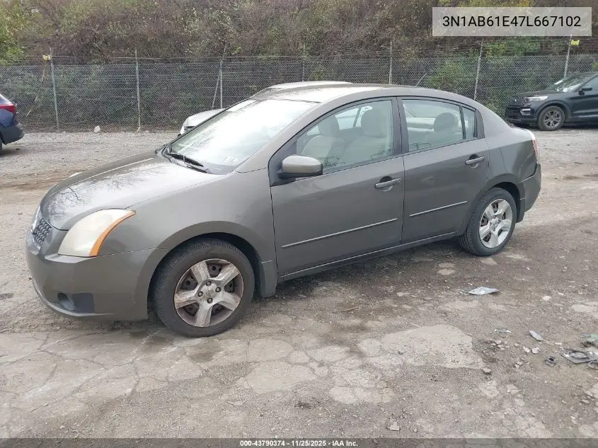 3N1AB61E47L667102 2007 Nissan Sentra 2.0S