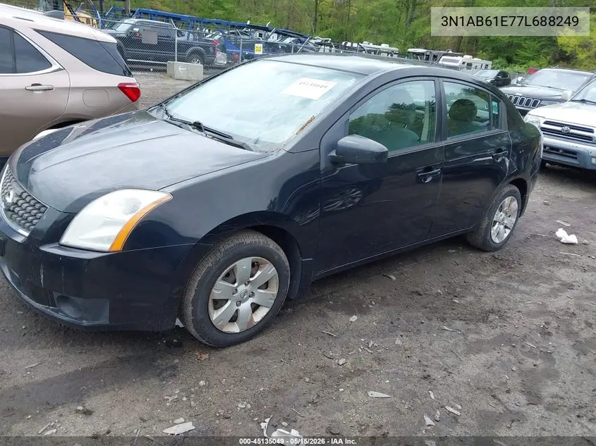 2007 Nissan Sentra 2.0 VIN: 3N1AB61E77L688249 Lot: 45135049
