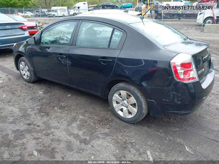 2007 Nissan Sentra 2.0 VIN: 3N1AB61E77L688249 Lot: 45135049