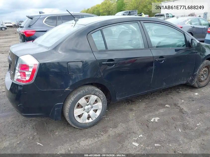 2007 Nissan Sentra 2.0 VIN: 3N1AB61E77L688249 Lot: 45135049