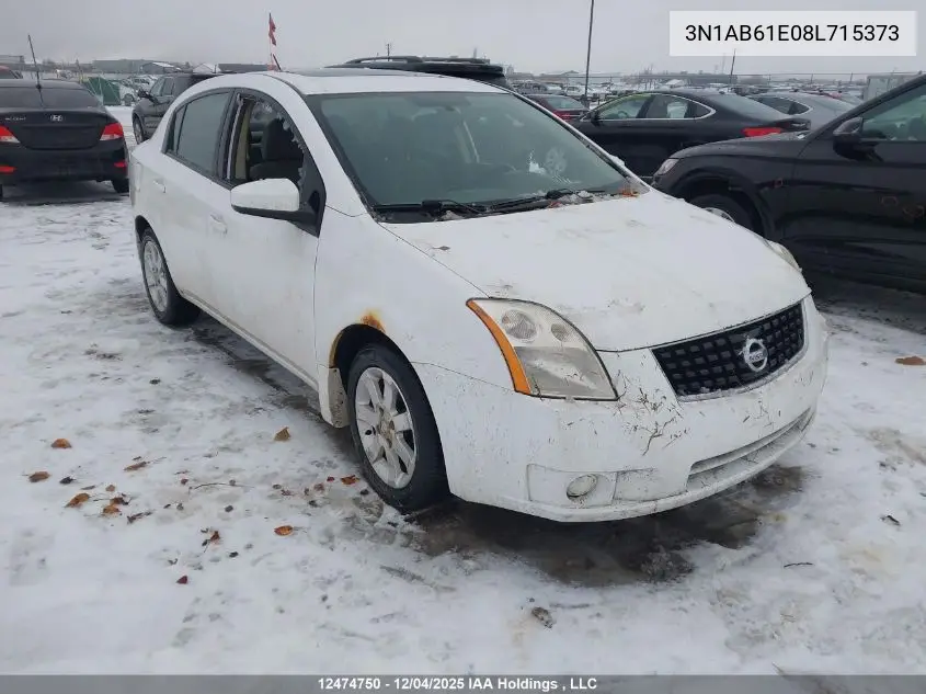 3N1AB61E08L715373 2008 Nissan Sentra 2.0/2.0S/2.0Sl