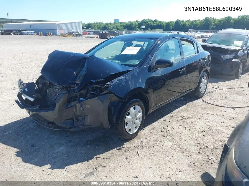 2008 Nissan Sentra 2.0 VIN: 3N1AB61E88L690349 Lot: 39618354