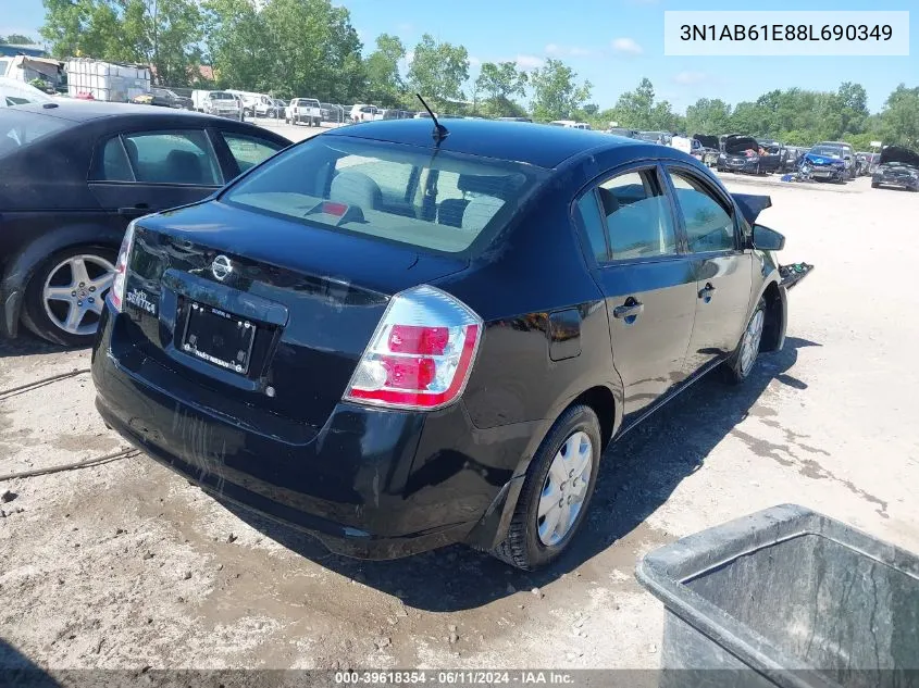 2008 Nissan Sentra 2.0 VIN: 3N1AB61E88L690349 Lot: 39618354