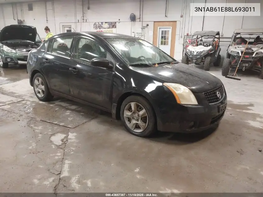 3N1AB61E88L693011 2008 Nissan Sentra 2.0S