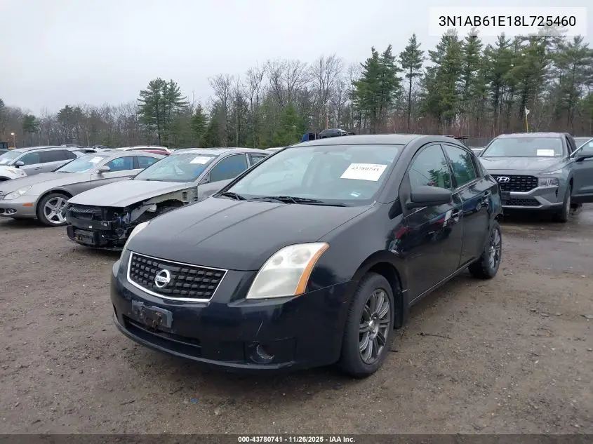 3N1AB61E18L725460 2008 Nissan Sentra 2.0S