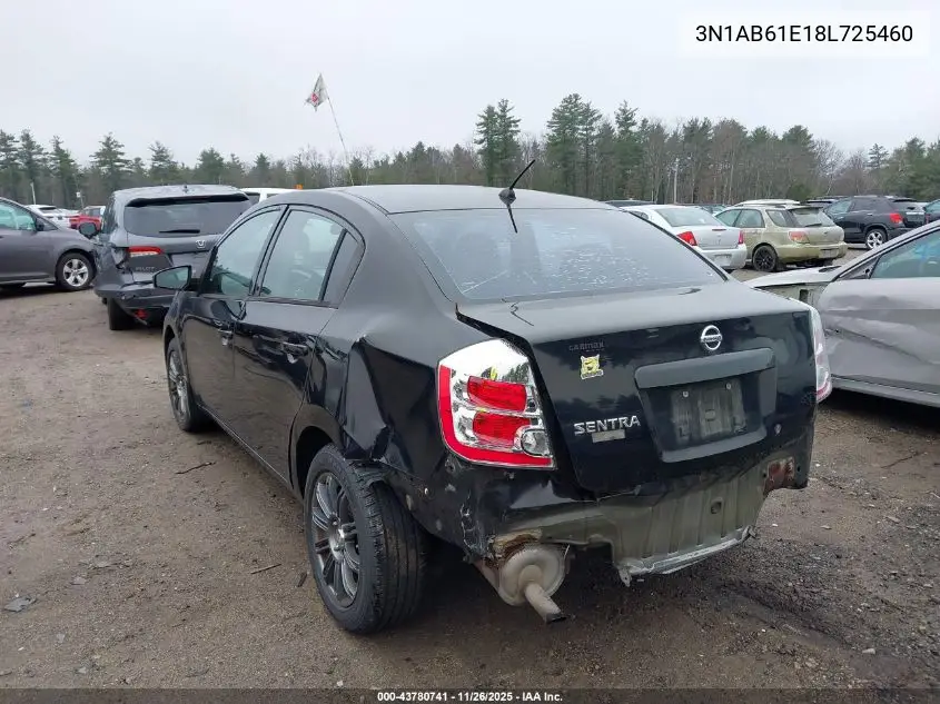 3N1AB61E18L725460 2008 Nissan Sentra 2.0S