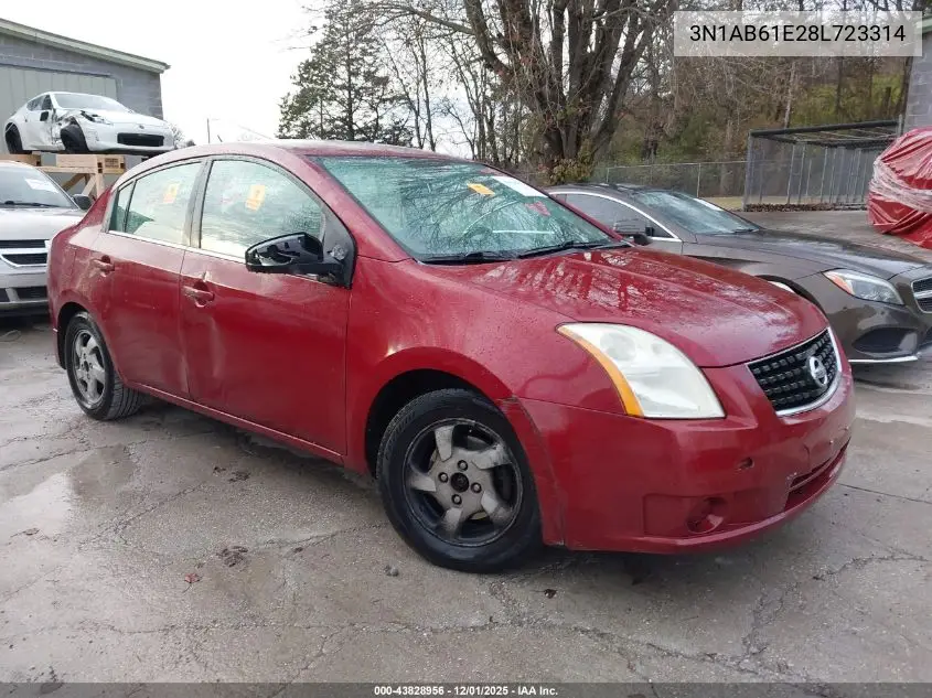 3N1AB61E28L723314 2008 Nissan Sentra 2.0