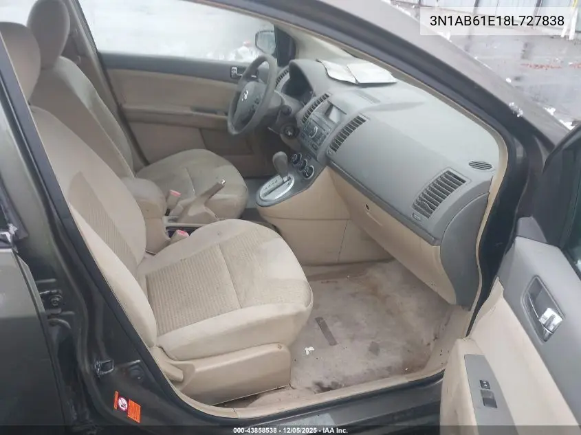 3N1AB61E18L727838 2008 Nissan Sentra 2.0S