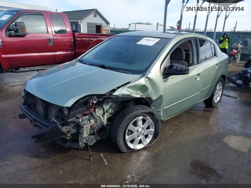 3N1AB61E58L633994 2008 Nissan Sentra 2.0S