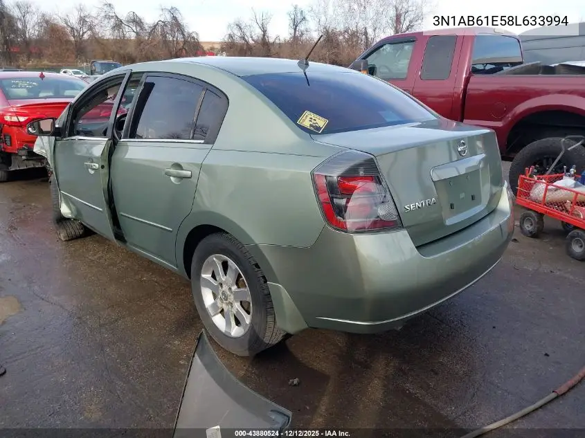 3N1AB61E58L633994 2008 Nissan Sentra 2.0S