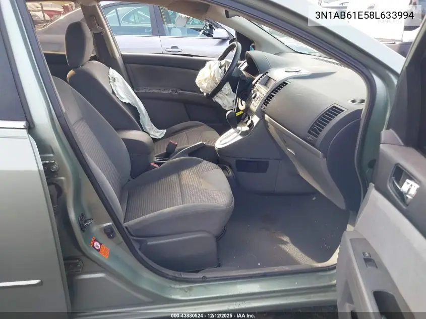 3N1AB61E58L633994 2008 Nissan Sentra 2.0S