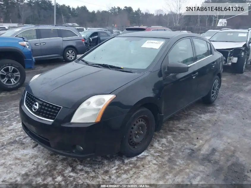 3N1AB61E48L641326 2008 Nissan Sentra 2.0S