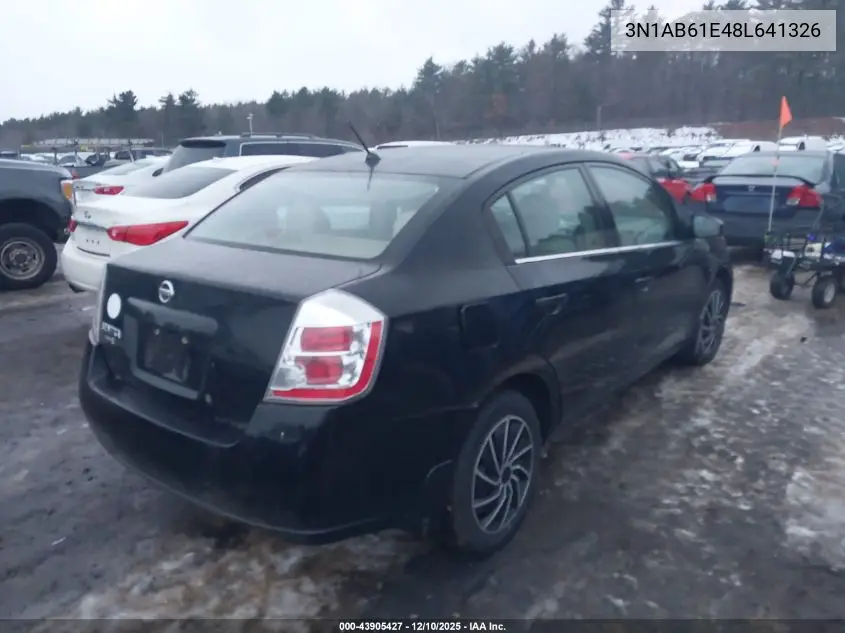3N1AB61E48L641326 2008 Nissan Sentra 2.0S