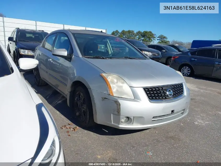 3N1AB61E58L624163 2008 Nissan Sentra 2.0S