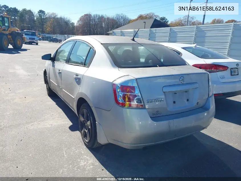 3N1AB61E58L624163 2008 Nissan Sentra 2.0S