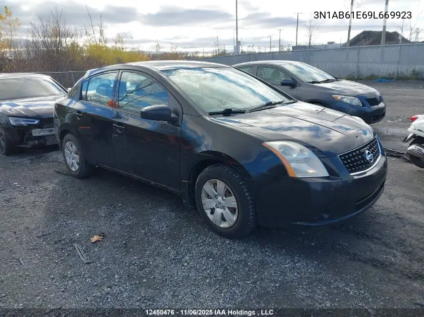 3N1AB61E69L669923 2009 Nissan Sentra 2.0
