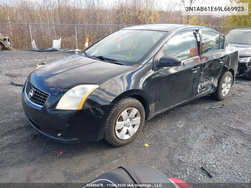 3N1AB61E69L669923 2009 Nissan Sentra 2.0