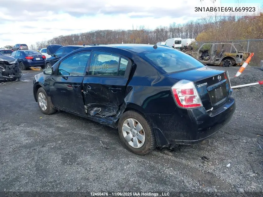 3N1AB61E69L669923 2009 Nissan Sentra 2.0