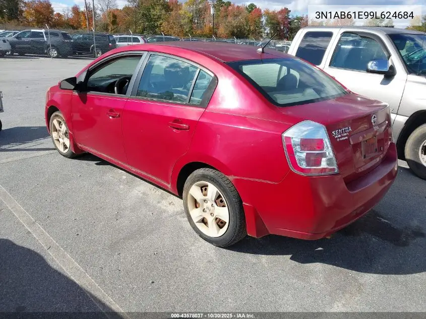 3N1AB61E99L624684 2009 Nissan Sentra 2.0S