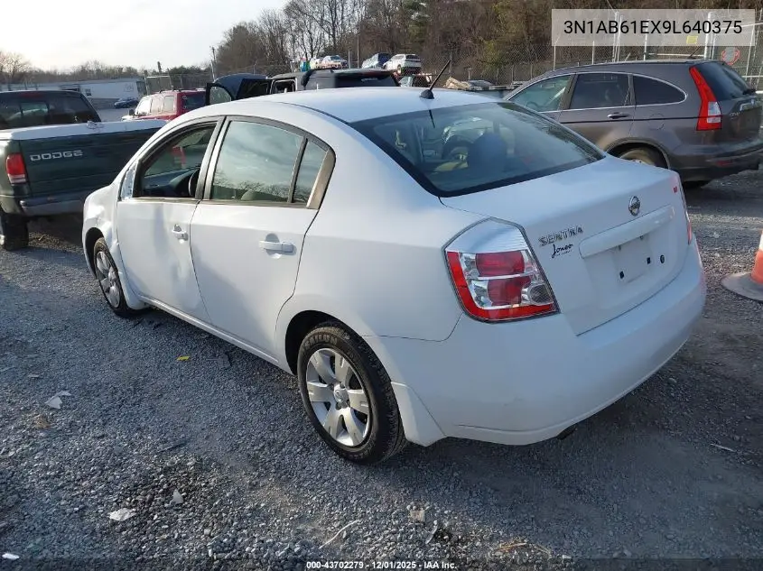 3N1AB61EX9L640375 2009 Nissan Sentra 2.0