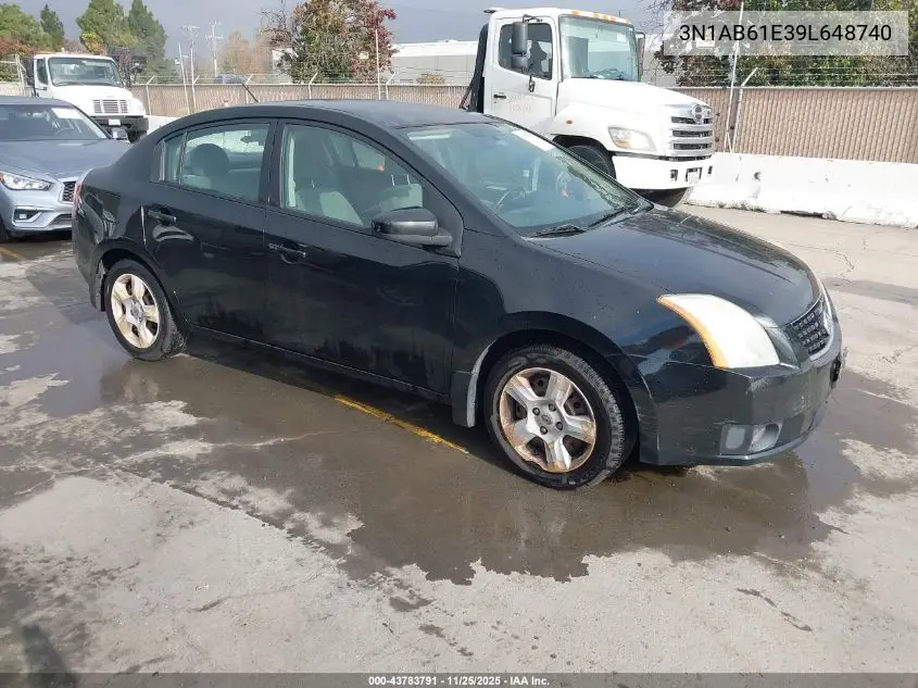 3N1AB61E39L648740 2009 Nissan Sentra 2.0S