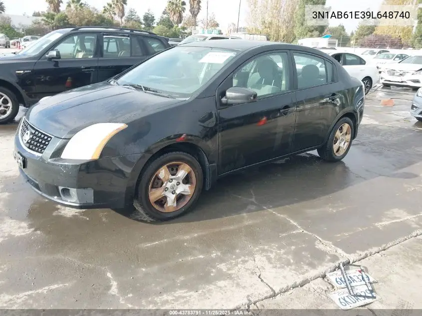 3N1AB61E39L648740 2009 Nissan Sentra 2.0S