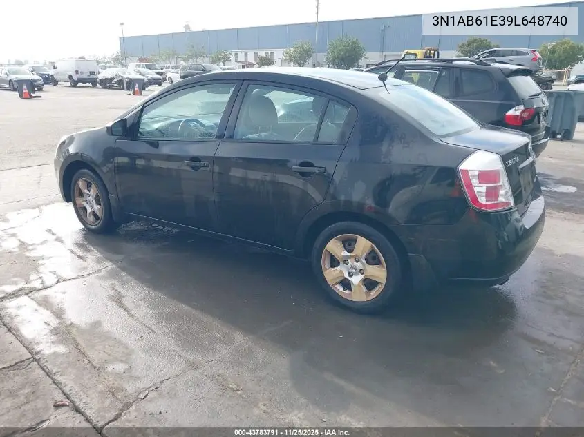 3N1AB61E39L648740 2009 Nissan Sentra 2.0S