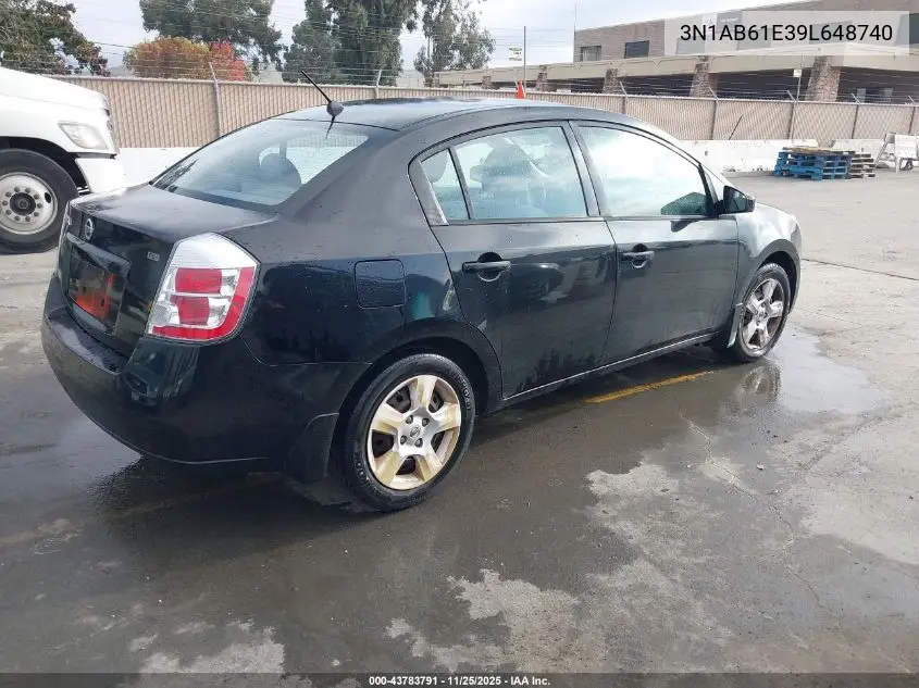 3N1AB61E39L648740 2009 Nissan Sentra 2.0S
