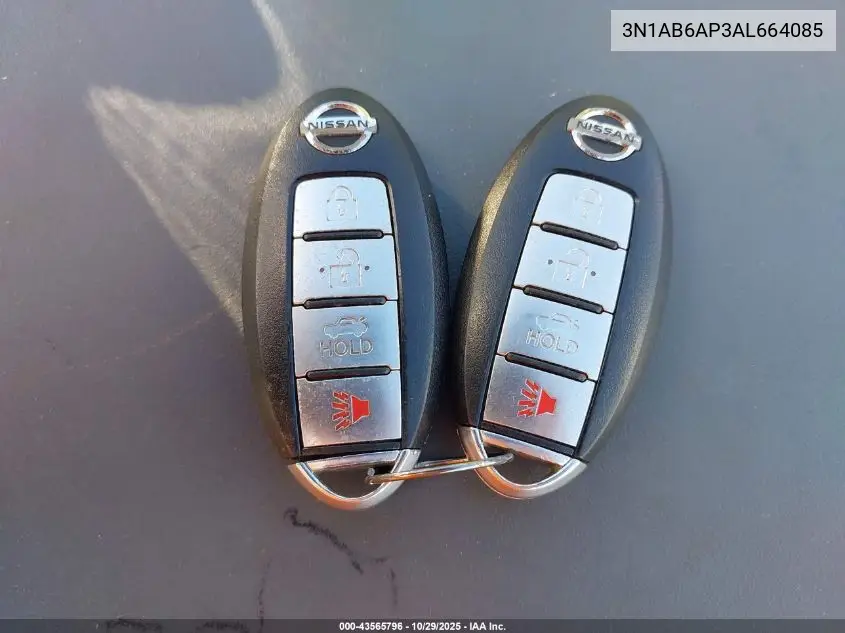 3N1AB6AP3AL664085 2010 Nissan Sentra 2.0S
